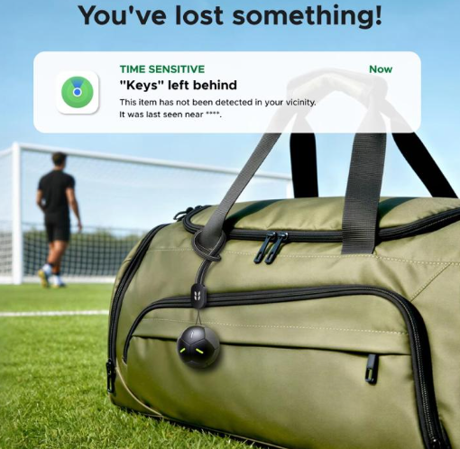 Thiết Bị Định Vị Bluetooth UGREEN FineTrack 2 FT309 95020 Hình Quả Bóng Đá - Apple Find My, Pin 5-7 Năm, IP68